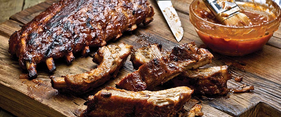 APPLE-BOURBON BABY BACK RIBS