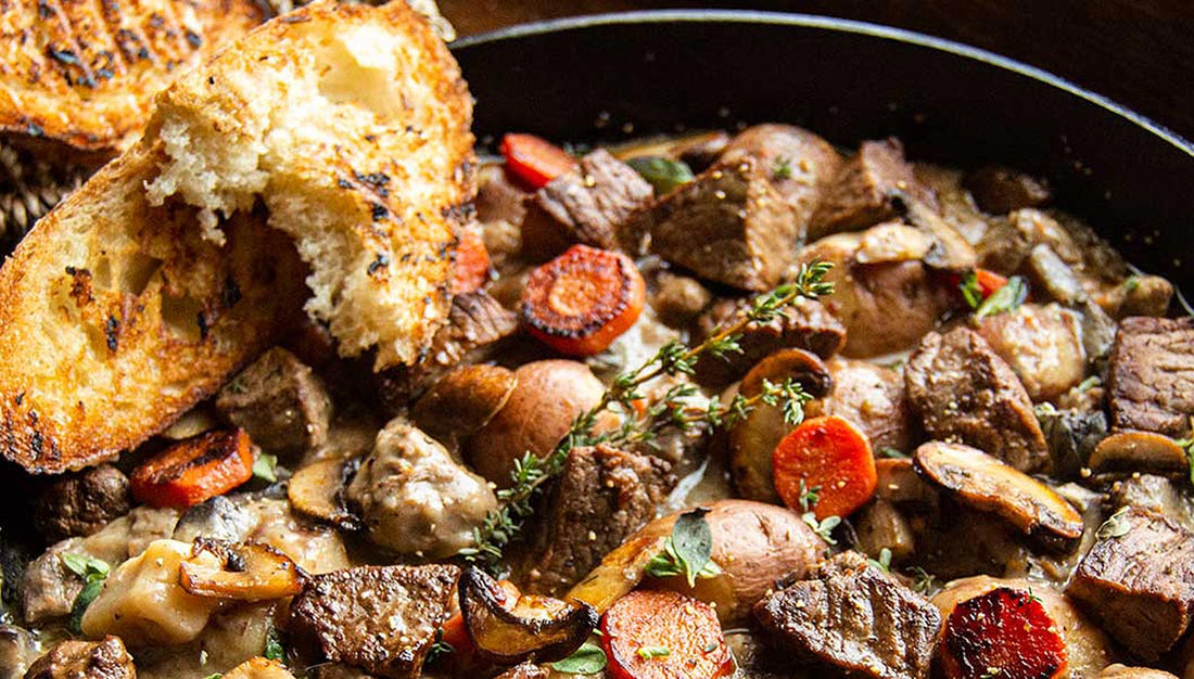 Big Beef Stew on the Big Green Egg