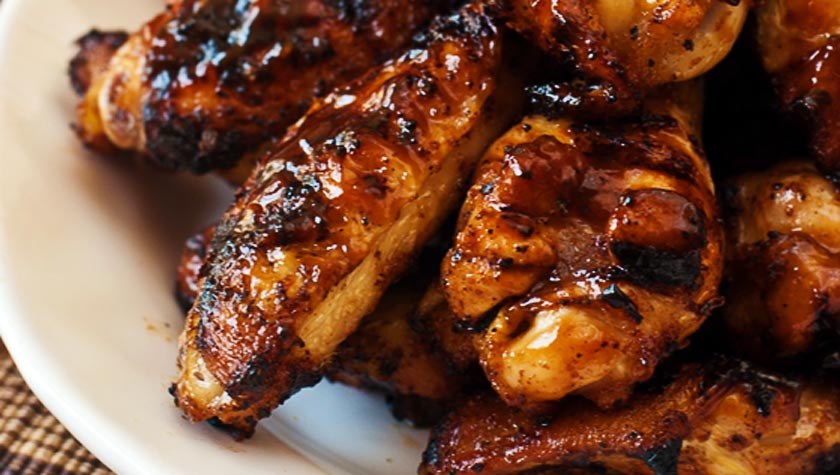 SPICY BOURBON BARREL BBQ WINGS