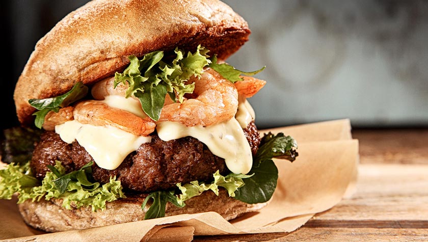 CAJUN SHRIMP BURGERS