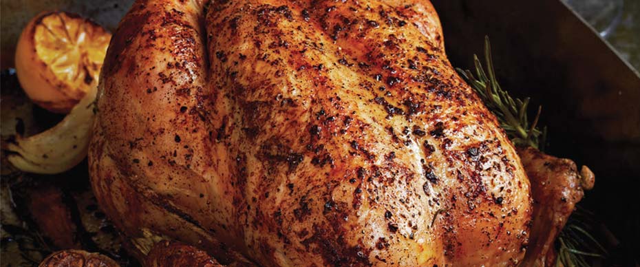 STEVEN RAICHLEN'S ROAST CHICKEN WITH LEMON AND GARLIC