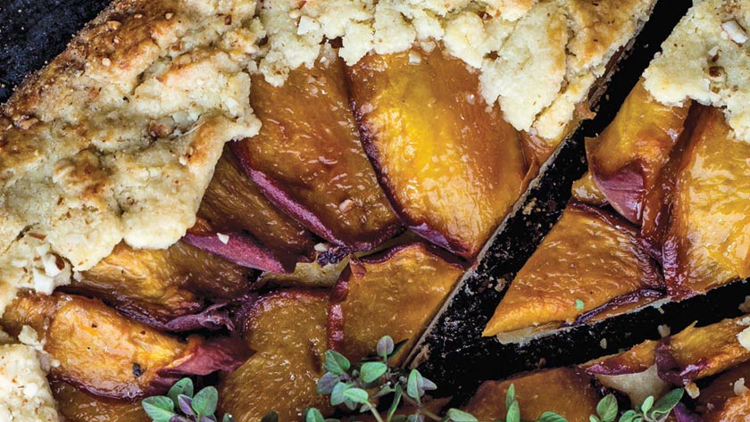RUSTIC PEACH GALETTE