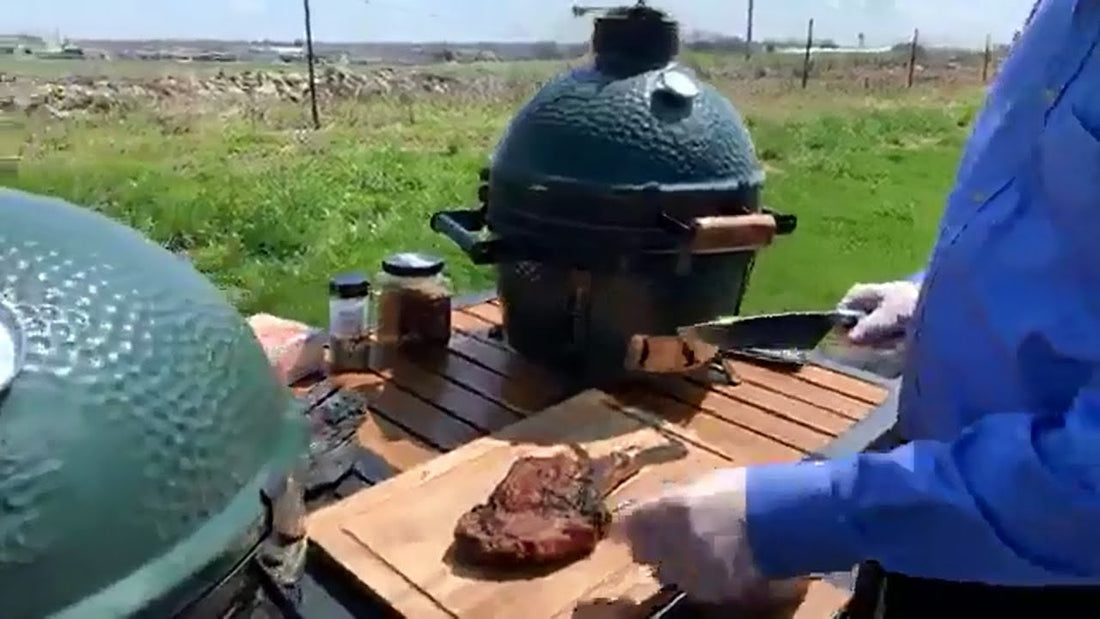 Caveman Style Ribeye on the Big Green Egg