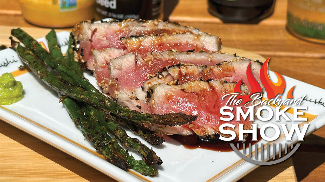 Seared Ahi Tuna Steaks on the Big Green Egg | Backyard Smoke Show