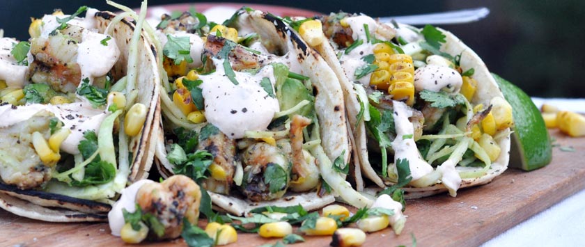 SMOKEY CHIPOTLE & LIME PRAWN TACOS