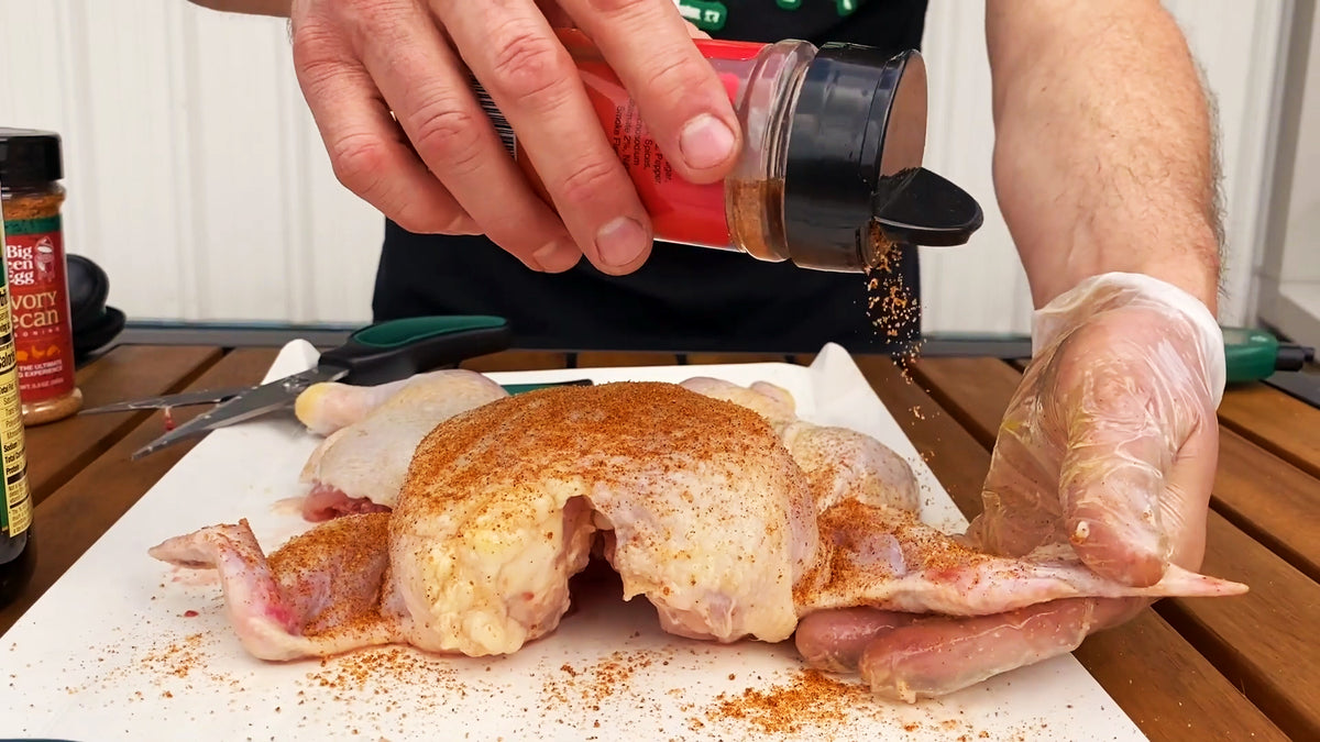 How to Spatchcock a Chicken on the Big Green Egg Outdoor Home