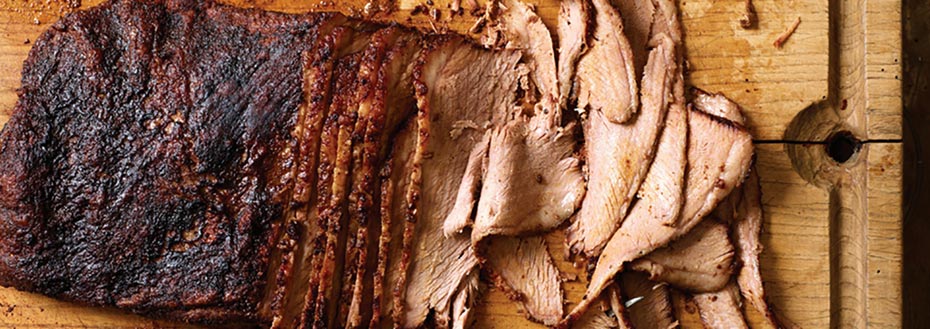 DR. BBQ’S SMOKED FLAT-CUT BRISKET WITH COFFEE