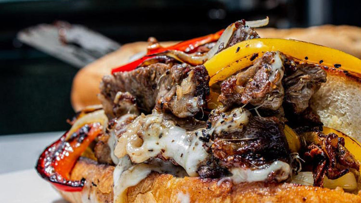 Philly Cheesesteaks on the Big Green Egg Outdoor Home