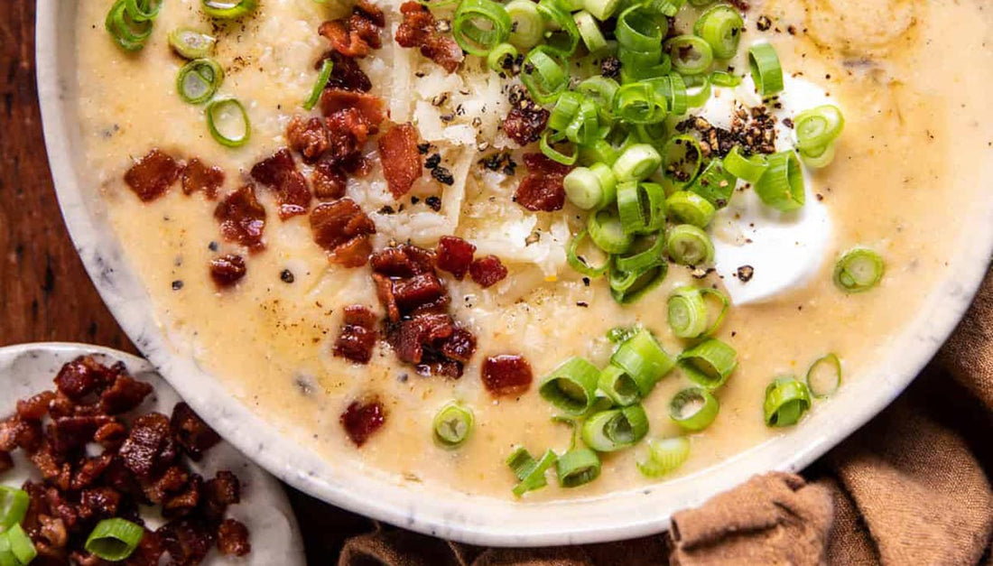 Loaded Potato Soup on the Big Green Egg