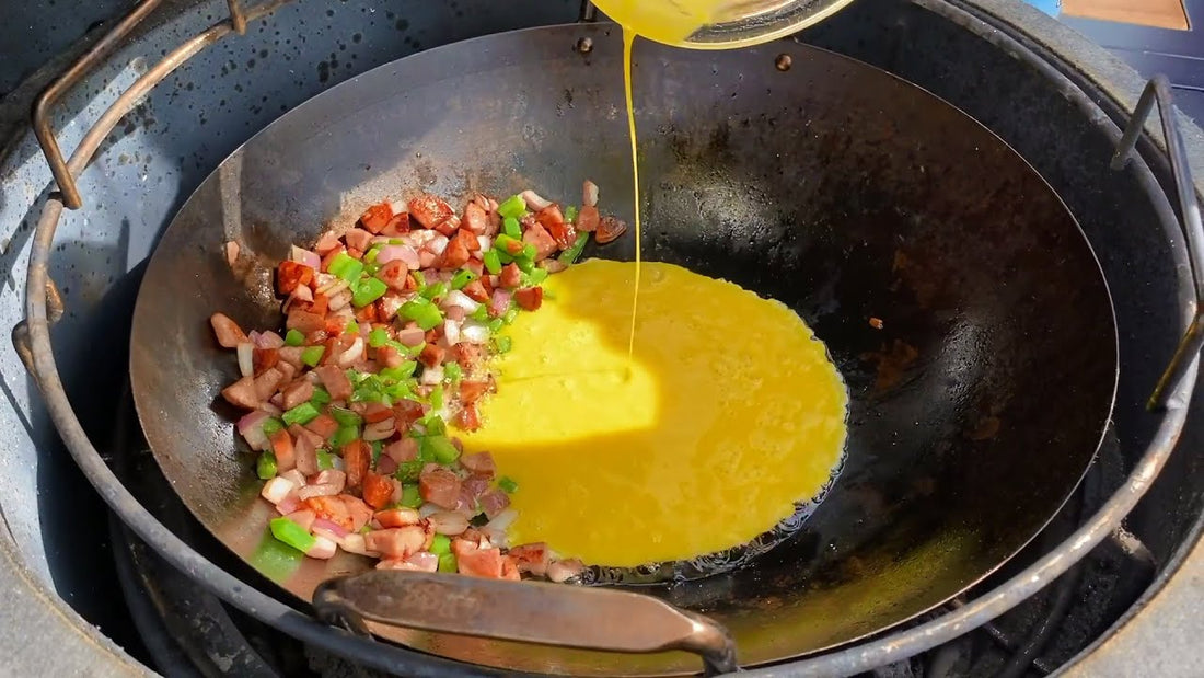 Breakfast Scramble on the Big Green Egg