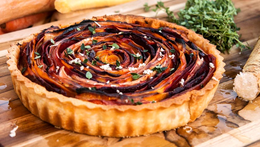 WINTER VEGETABLE VEGAN TART