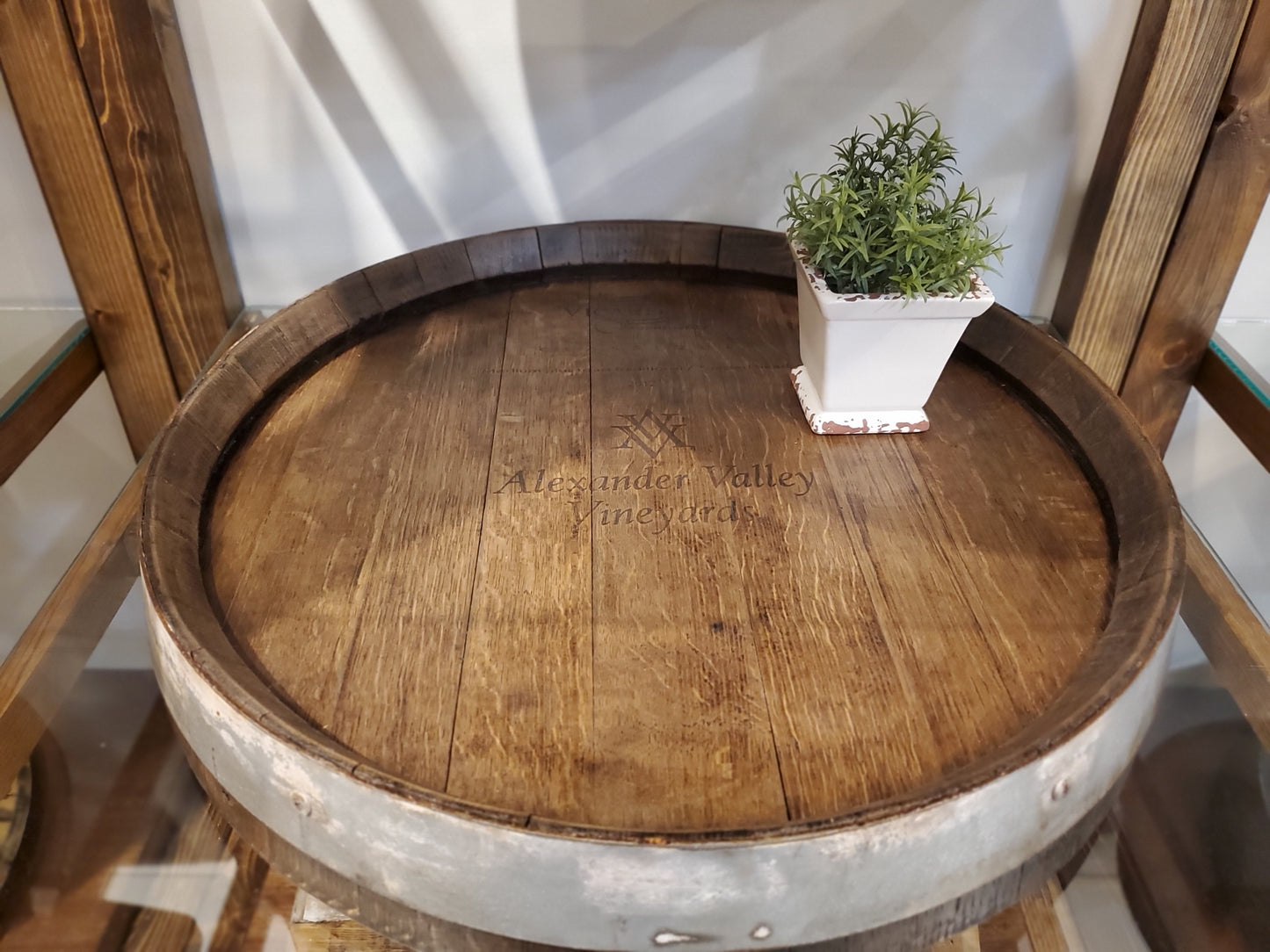Wine Barrel Lazy Susan
