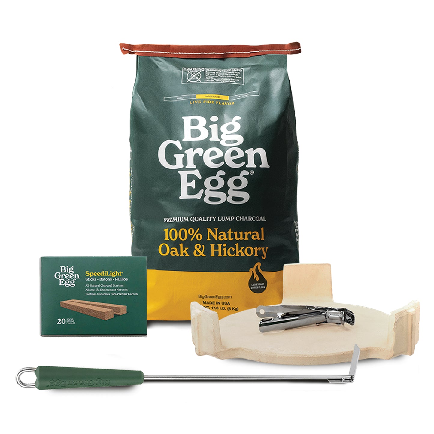Medium Big Green Egg + intEGGrated Nest Package