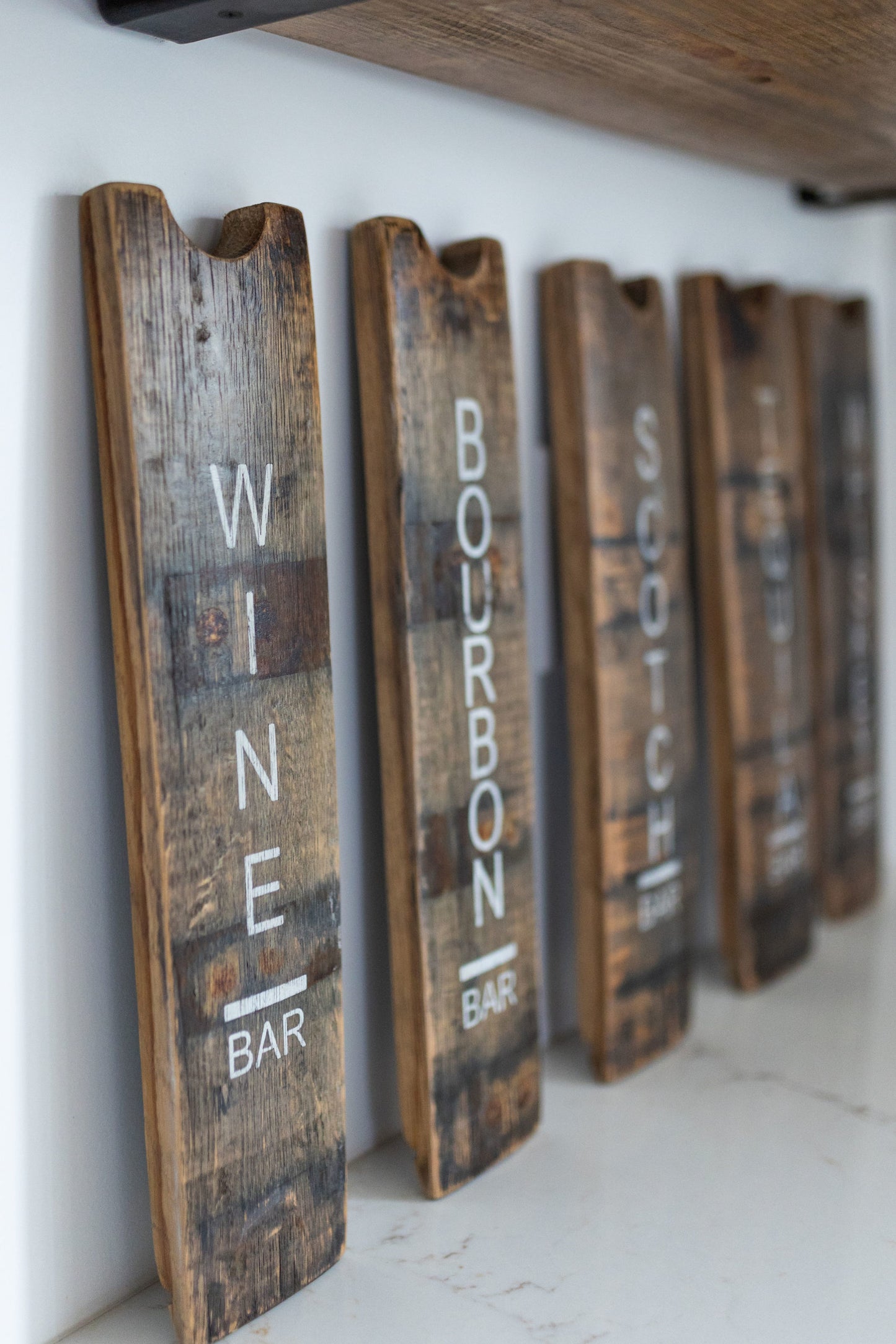 Whiskey Bar Wall Art - Half Stave