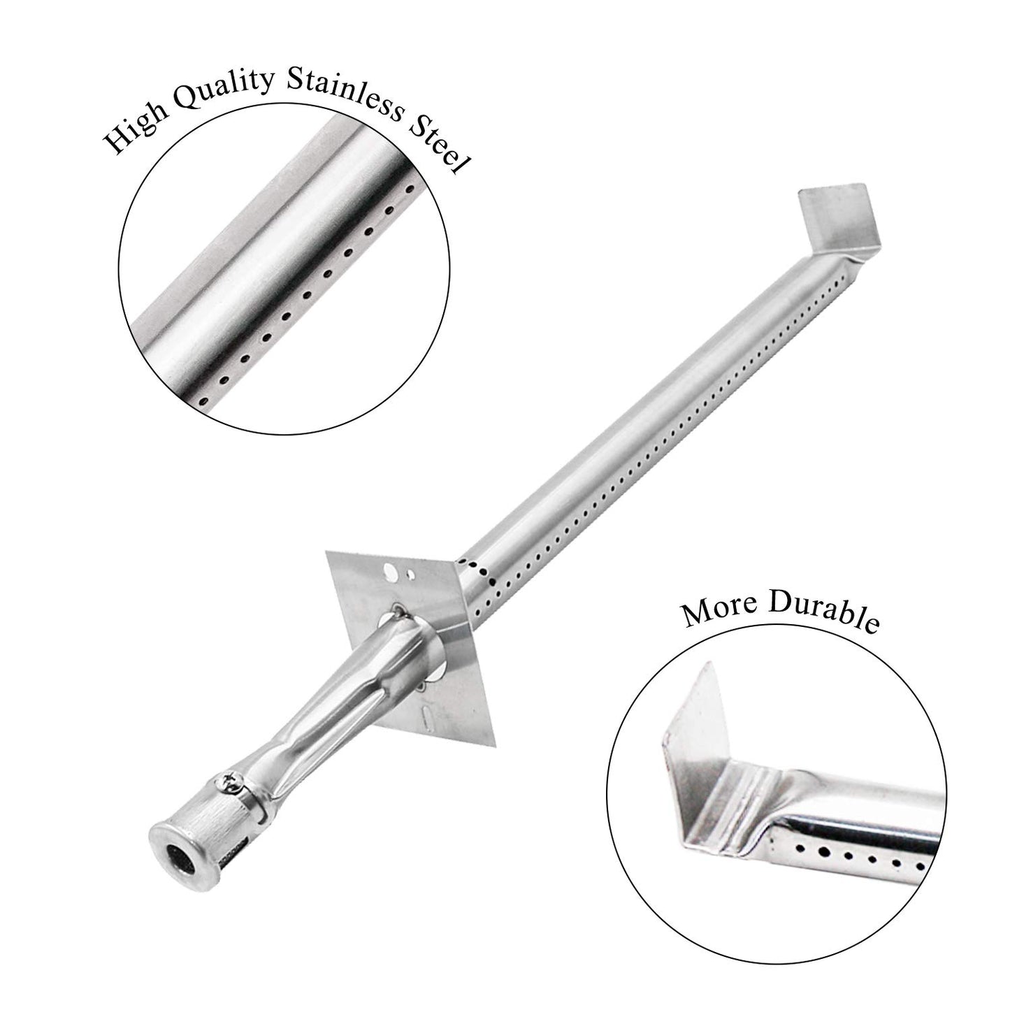 Hisencn Repair Kit Stainless Steel Gas Grill Burner Tube and Heat Plate Tent Shield Replacement