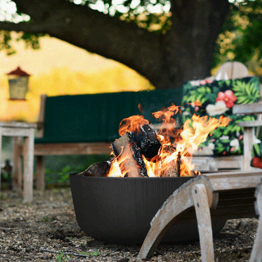Cosmo 24” Cast Iron Fire Pit with Low Base