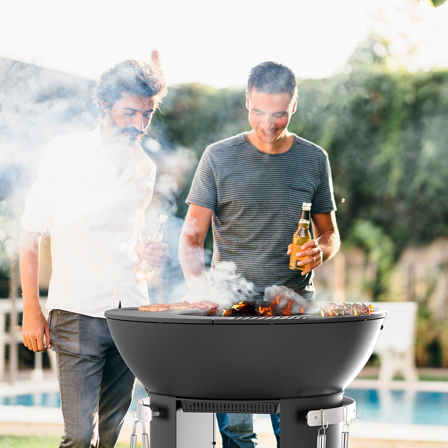 Zenith 38” Cast Iron Fire Pit with Standing Base