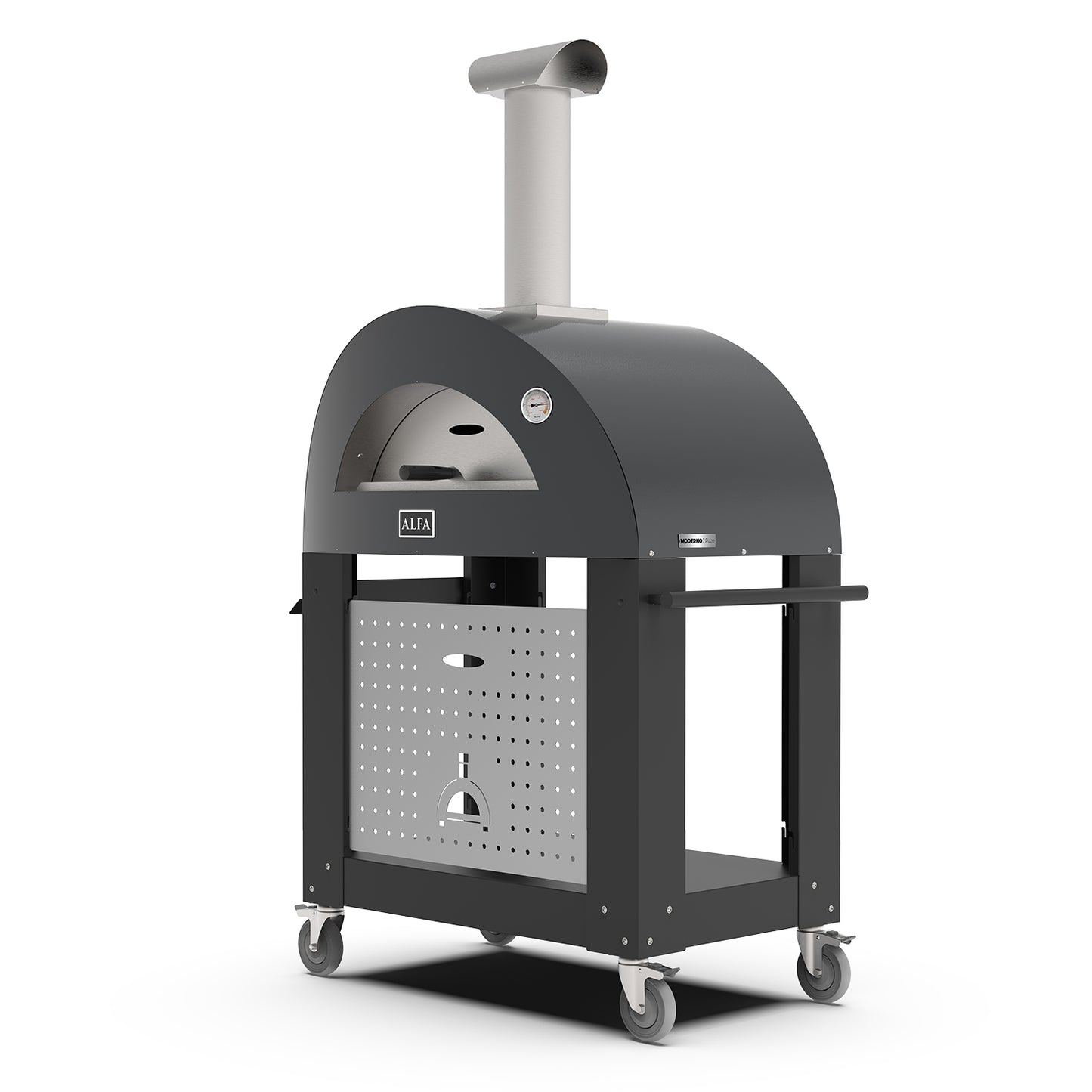 Alfa Moderno 2 Pizze Gas Pizza Oven w/ Rolling Base