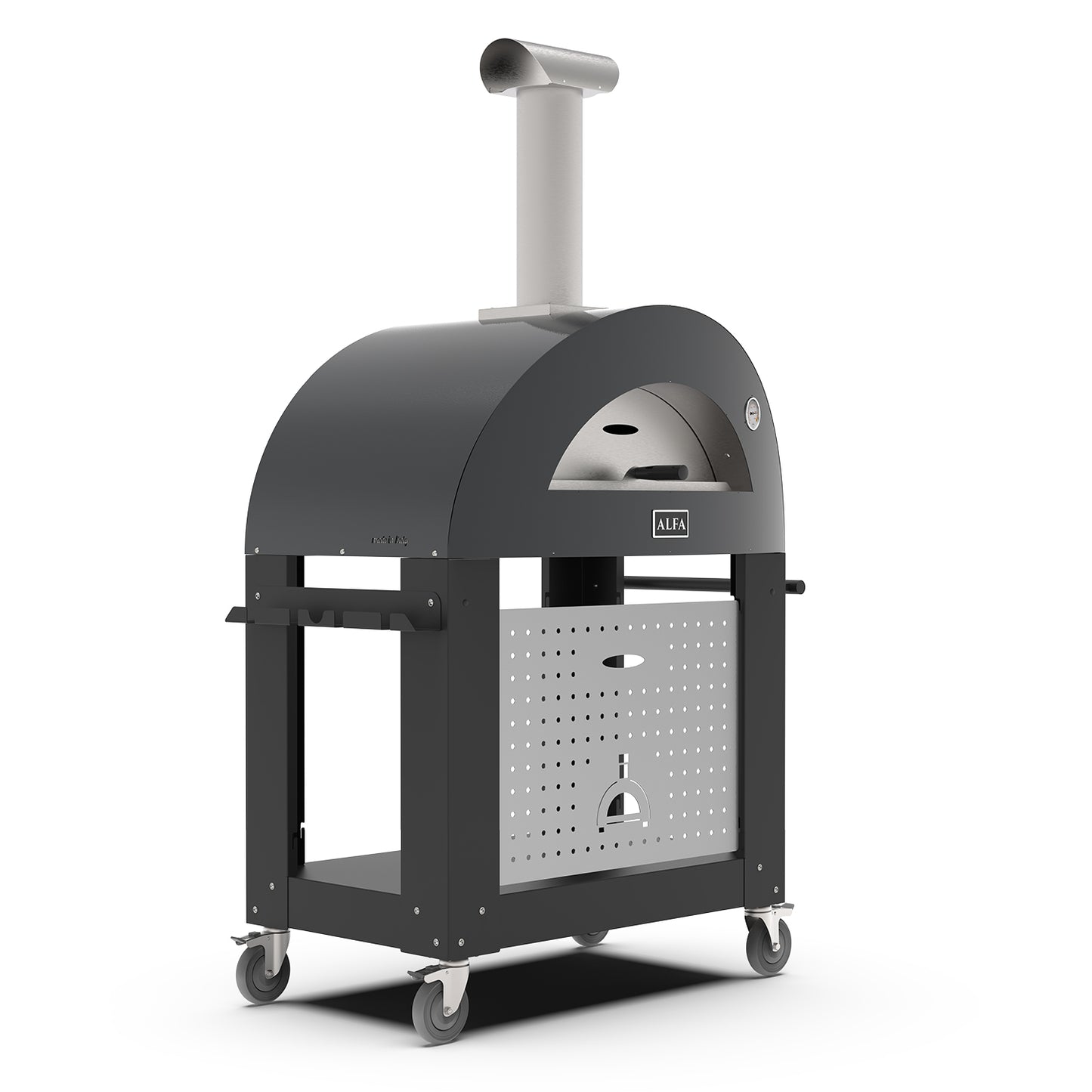 Alfa Moderno 2 Pizze Gas Pizza Oven w/ Rolling Base