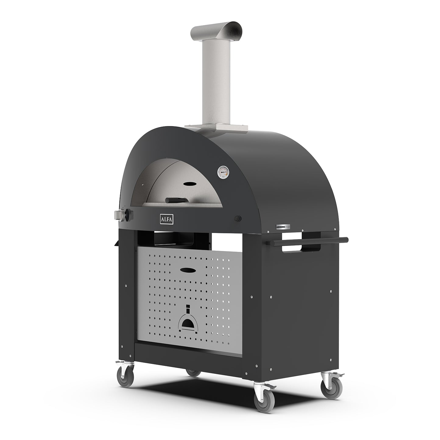 Alfa Moderno 3 Pizze Gas Pizza Oven w/ Rolling Base