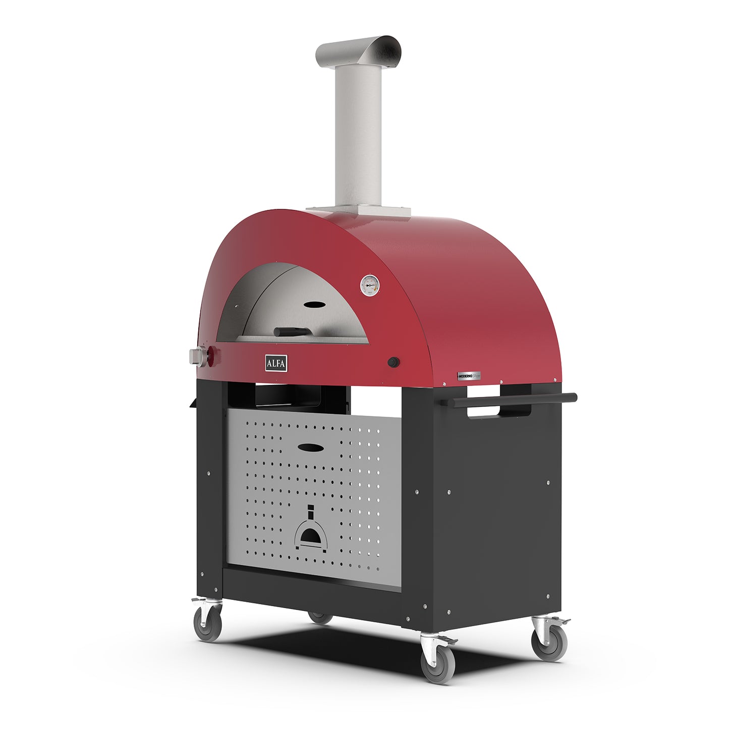 Alfa Moderno 3 Pizze Gas Pizza Oven w/ Rolling Base
