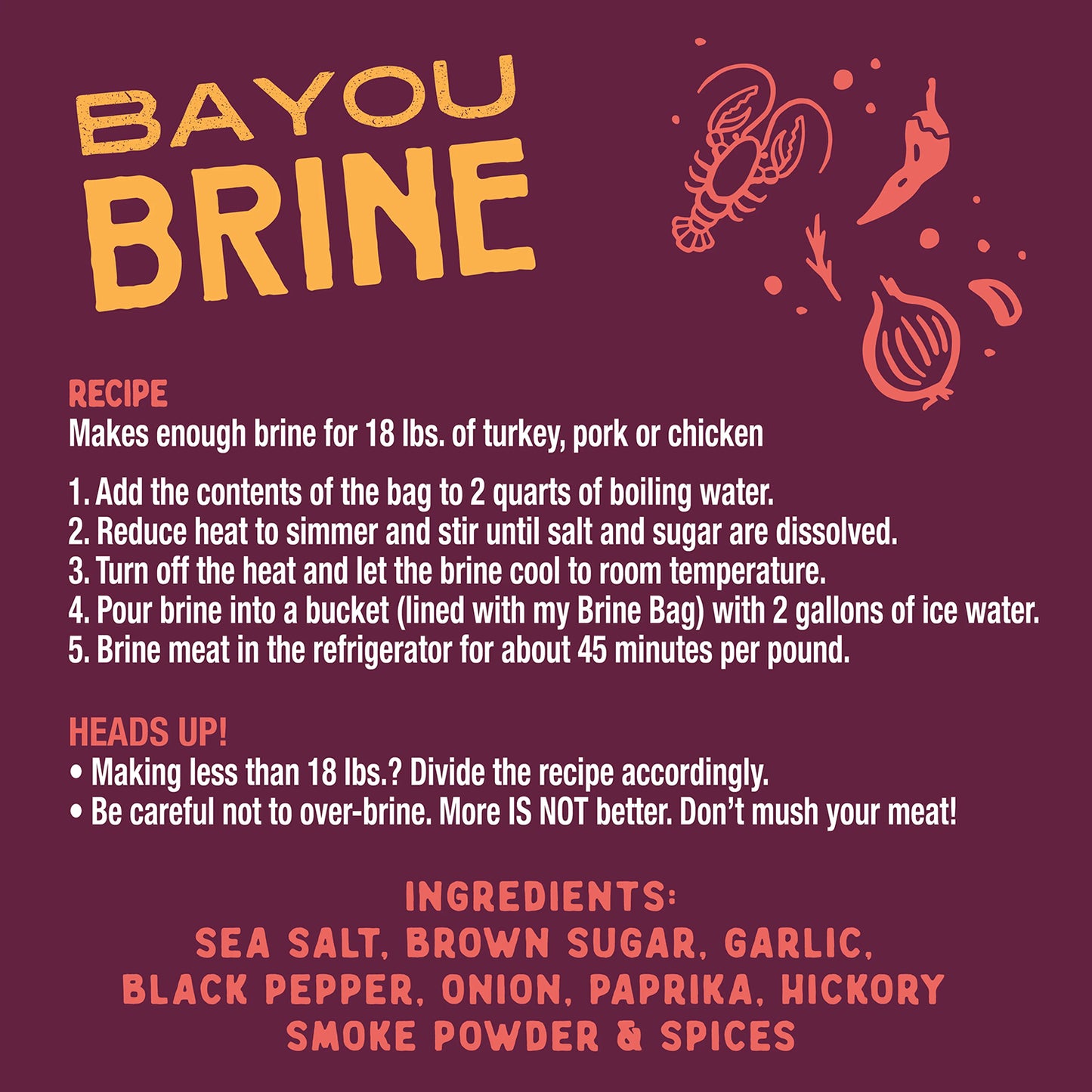 BBQ Provisions Bayou Brine Mix