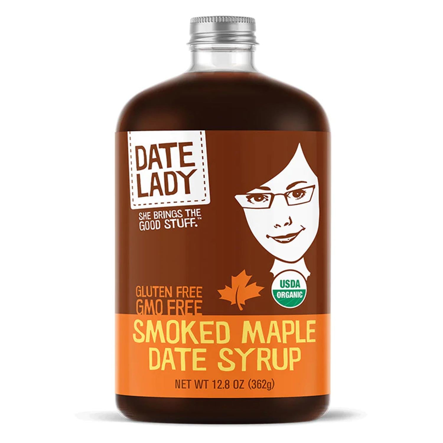 Date Lady Organic Smoked Maple Date Syrup (12.8oz)