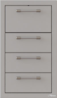 Alfresco 17-Inch Triple Drawer, Towel Holder Combo - AXE-3DRTH-SC