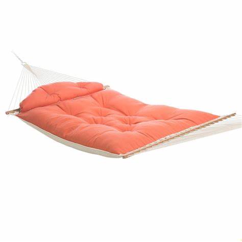 Hatteras Hammocks Large Sunbrella Tufted Hammock with Detachable Pillow