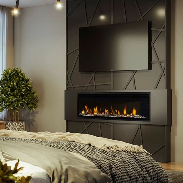 Dimplex Ignite Evolve 50" Linear Built-In Electric Fireplace w/ Tumbled Glass & Lifelike Driftwood - (EVOLVE50)