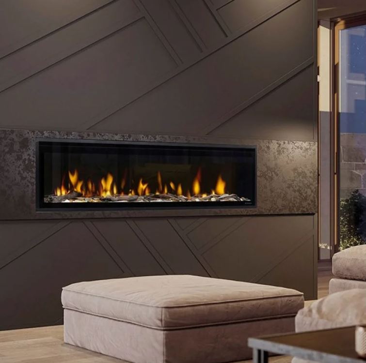 Dimplex Ignite Evolve 60" Linear Built-In Electric Fireplace w/ Tumbled Glass & Lifelike Driftwood - (EVOLVE60)