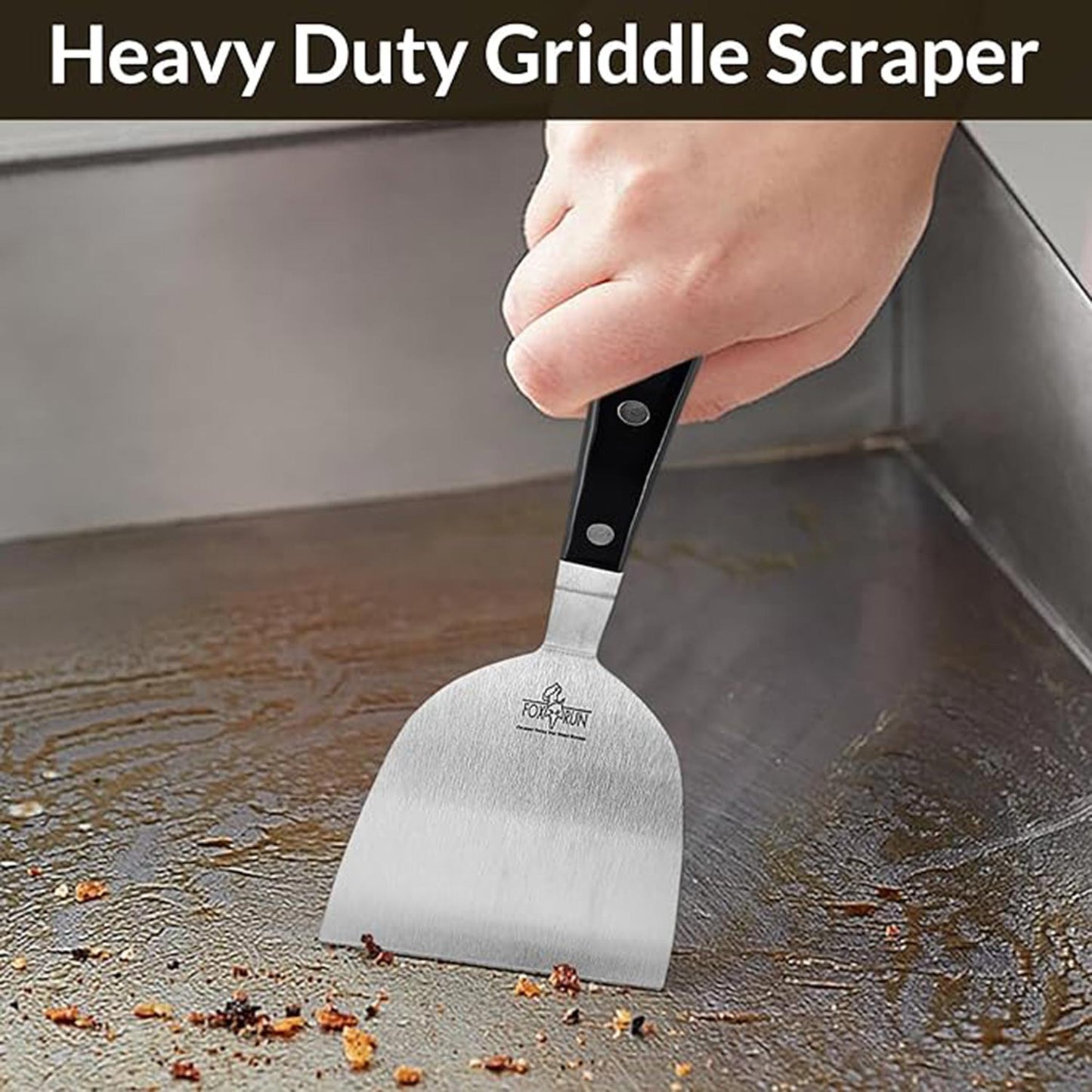 Fox Run Stainless Steel Griddle Scraper 6207