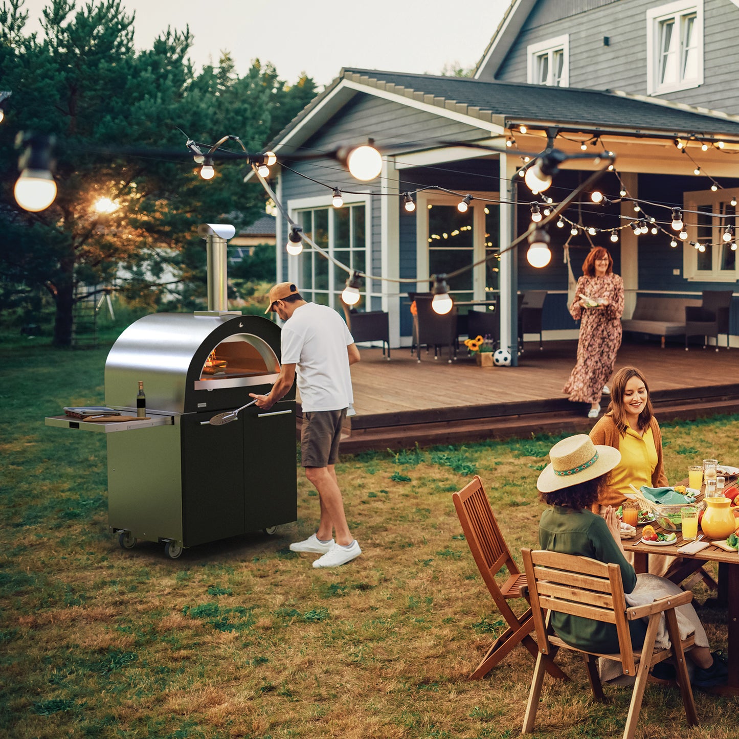 Hearthstone Genio Multi-Fuel Pizza Oven 4.9 w/ Rolling Base