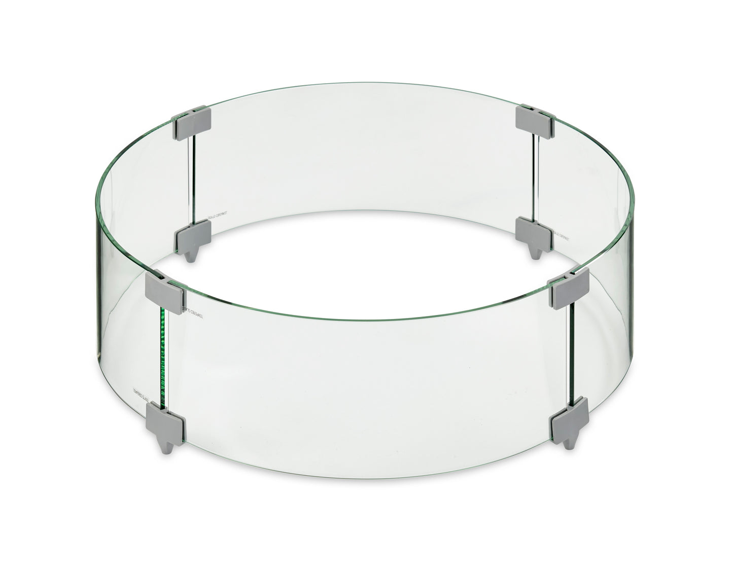 Brooks Round Gas Fire Pit Table w/ Glass Guard BRK-20-19-K/GG-20R