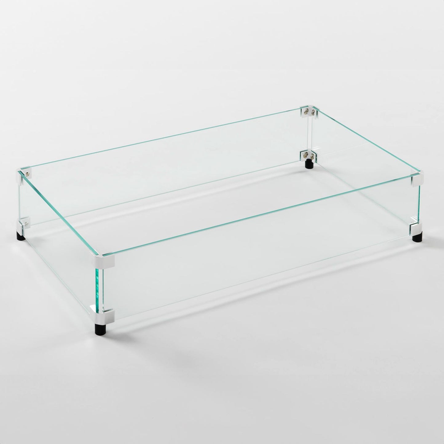 12" x 24" Rectangular Tempered Glass Wind Guard GG-1224