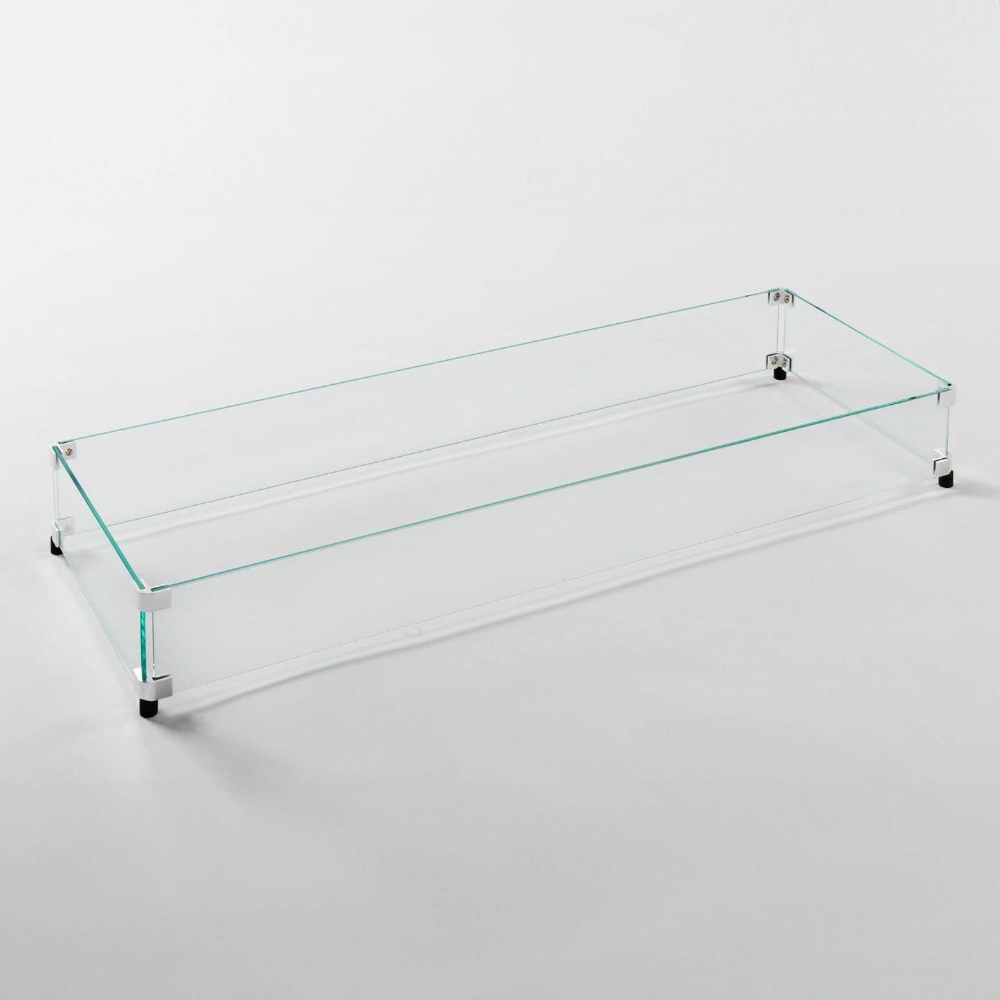 12" x 42" Rectangular Tempered Glass Wind Guard GG-1242