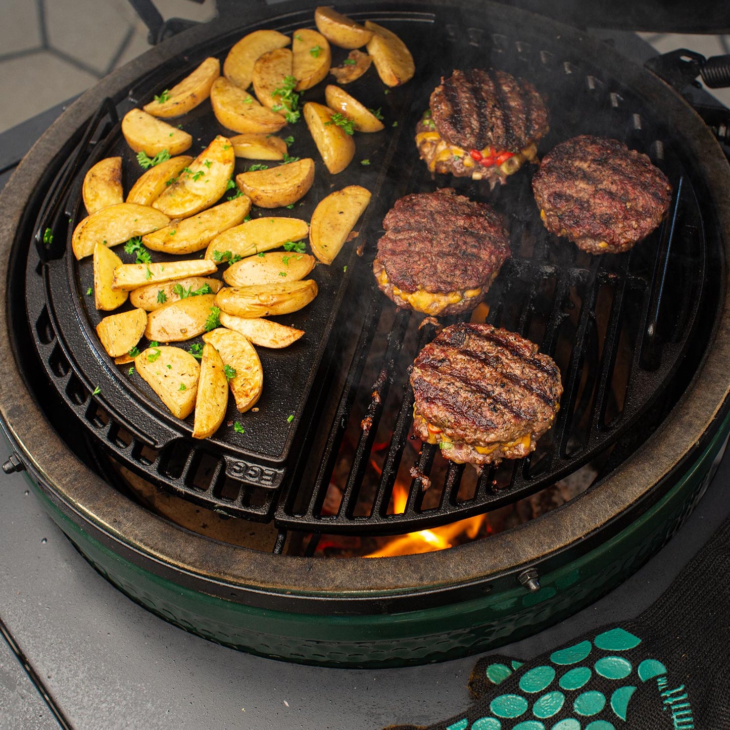Cast Iron Half Grid (Large Big Green Egg)