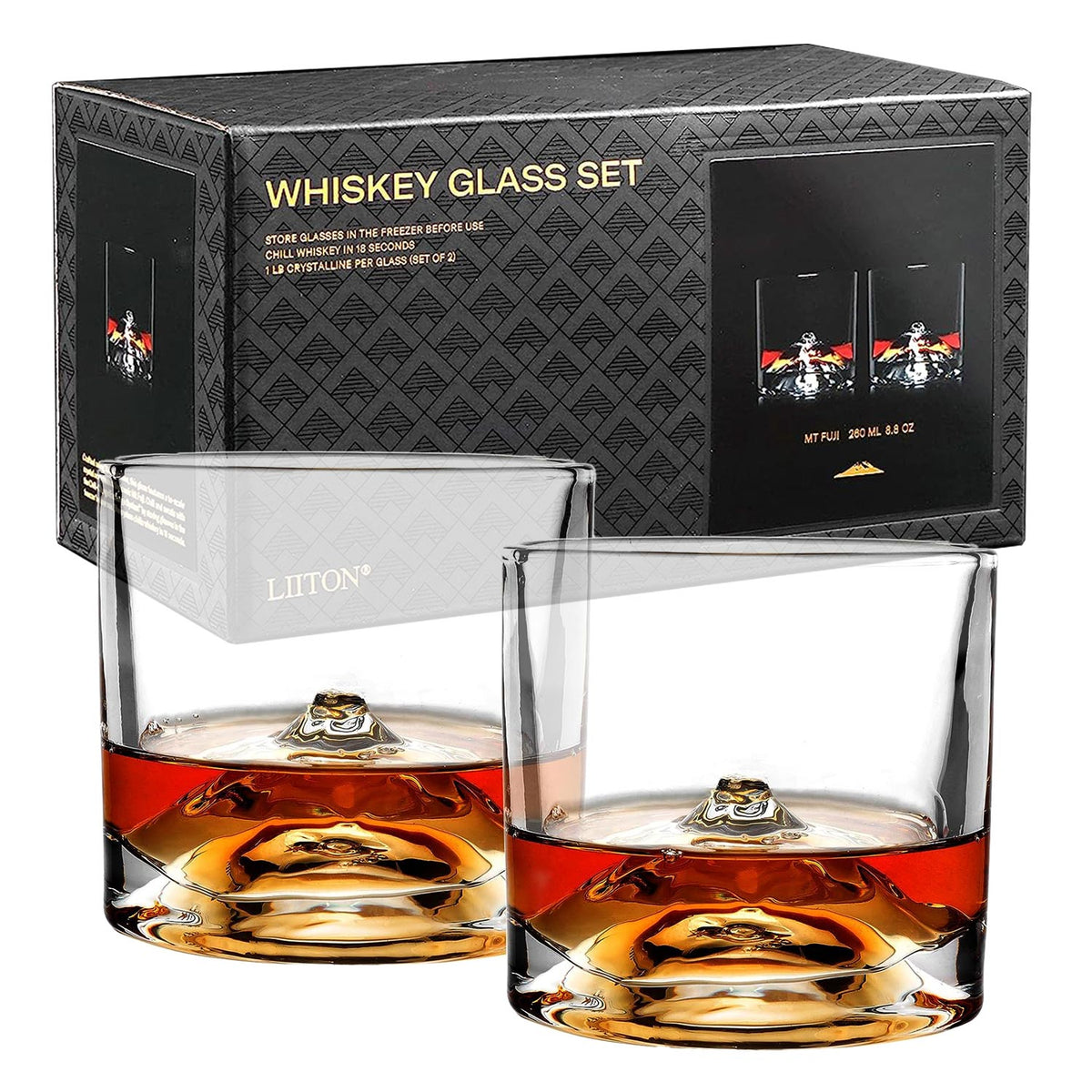 Vaci Crystal Whiskey Glasses – Set of 2 Bourbon Glasses - SMT GLASS