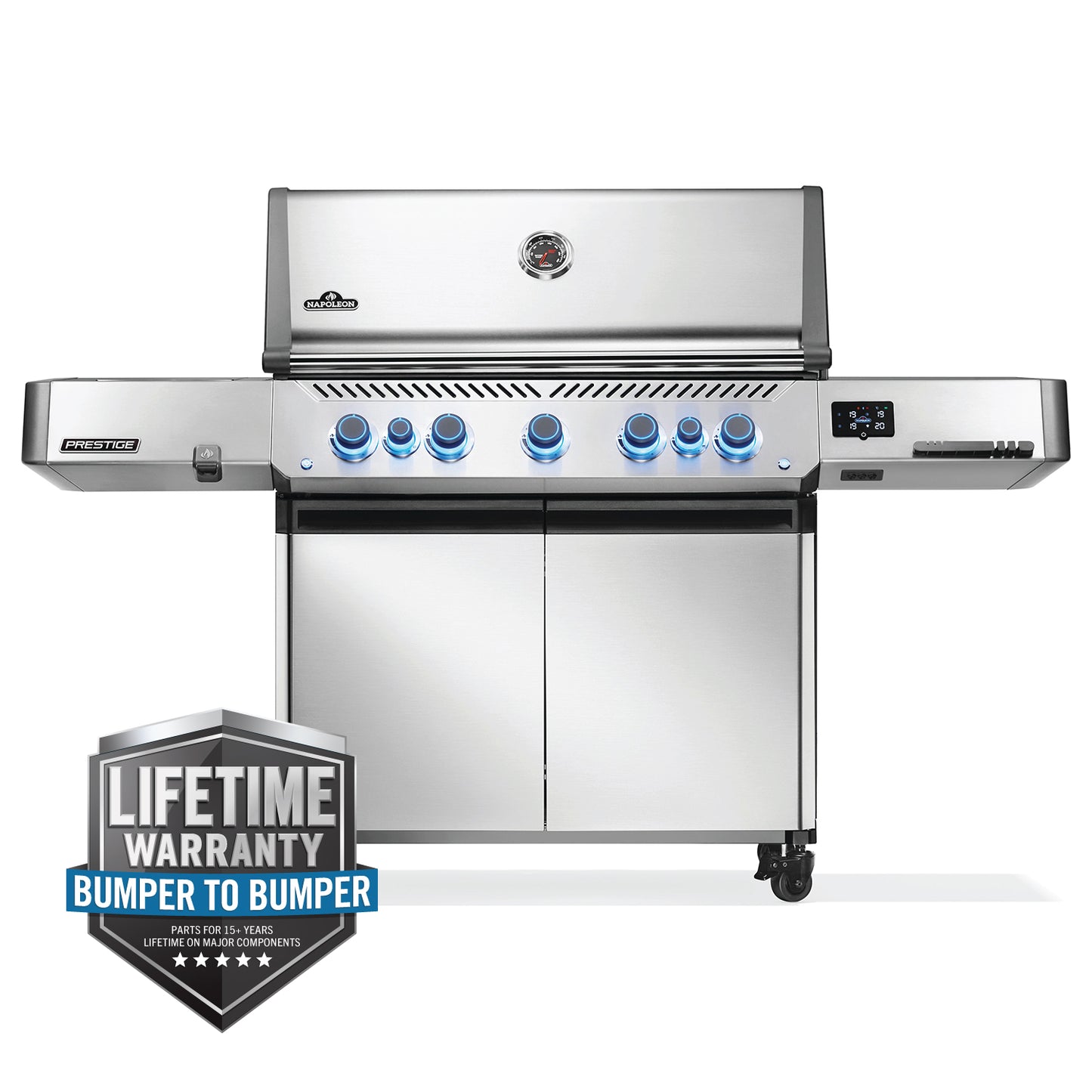 Napoleon Prestige 665 Connected RSIB w/ Infrared Side and Rear Burner (Stainless Steel) 7-Burner w/ WiFi & Bluetooth