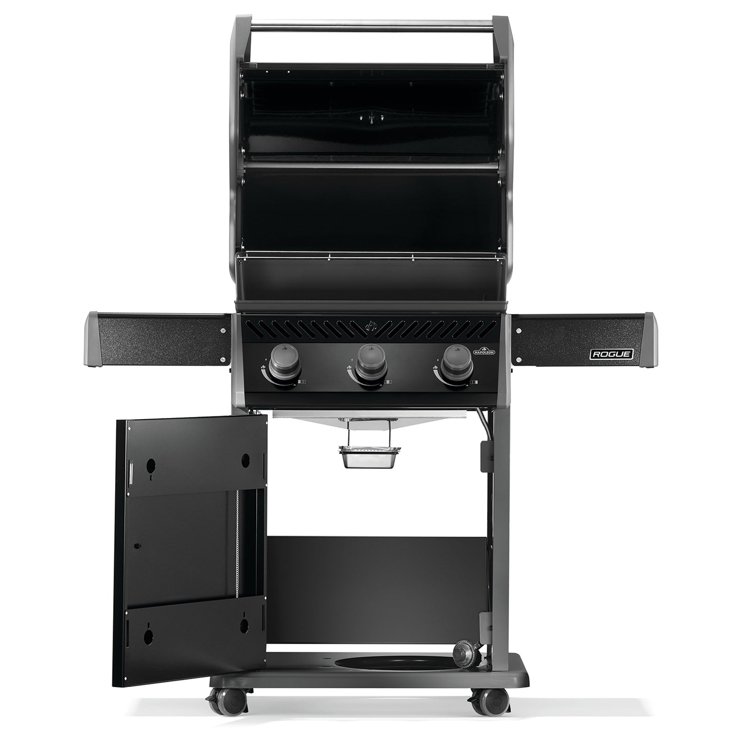 Napoleon Rogue 425 Gas BBQ Grill (Black) w/ Stainless Steel Grids 3-Burner