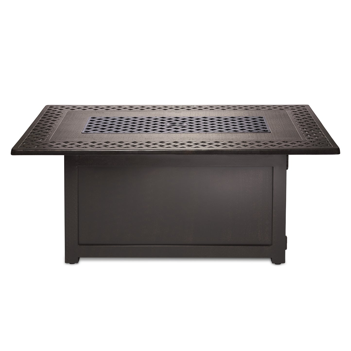 Kensington Rectangular Patioflame Table w/ Glass Wind Guard