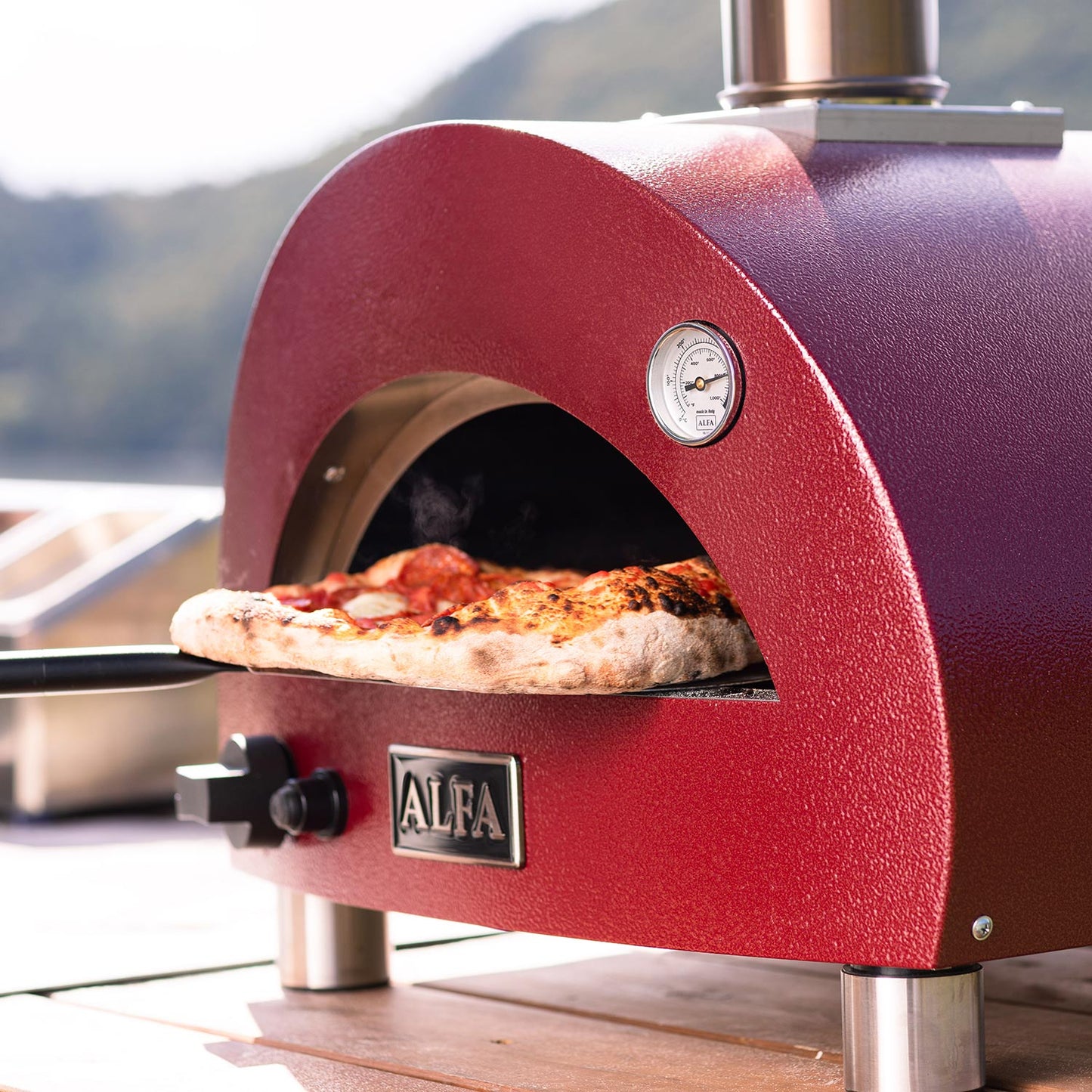 Alfa Moderno Portable Pizza Oven in Ardesia Grey (Propane)