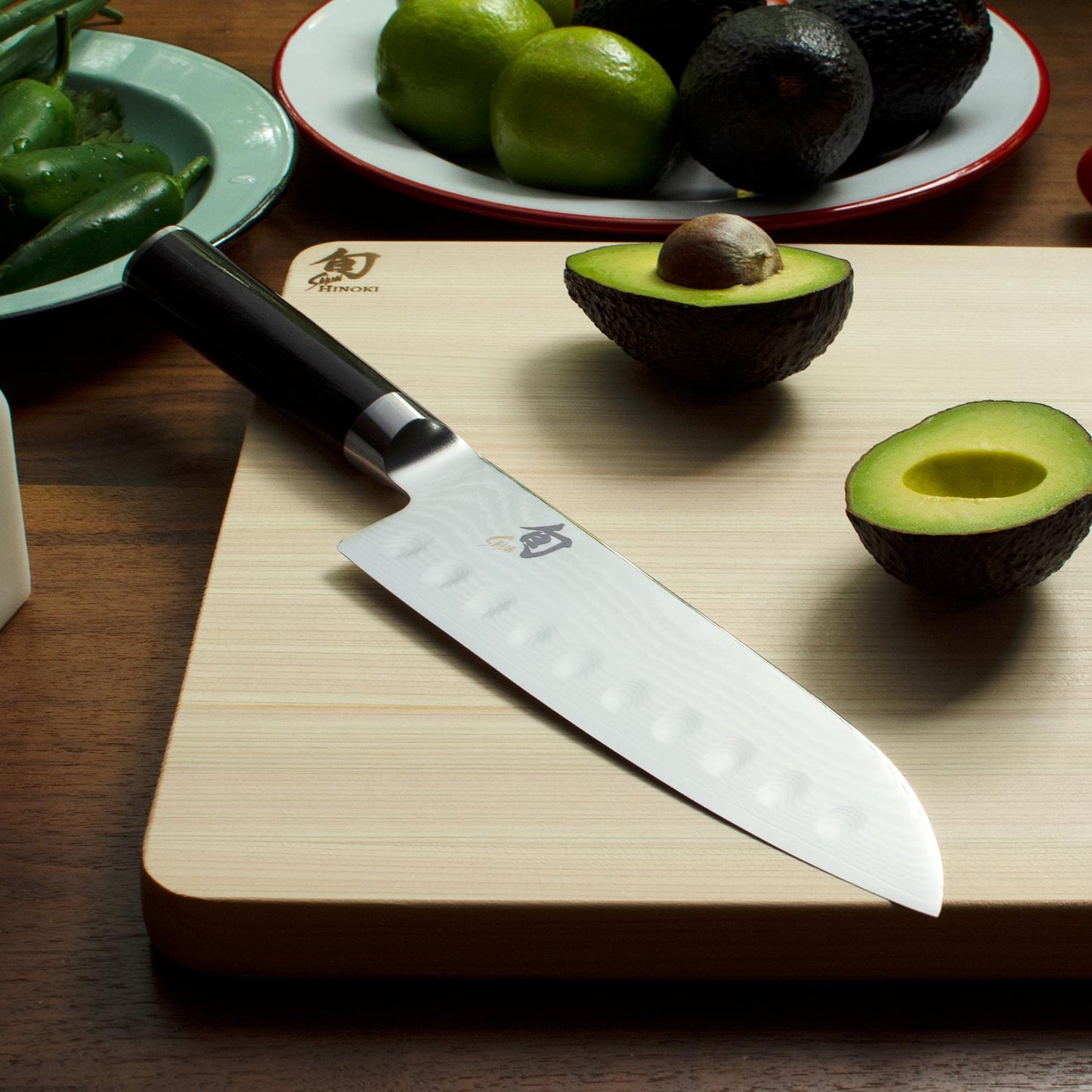 Shun Classic 7" Hollow-Ground Santoku Knife DM0718
