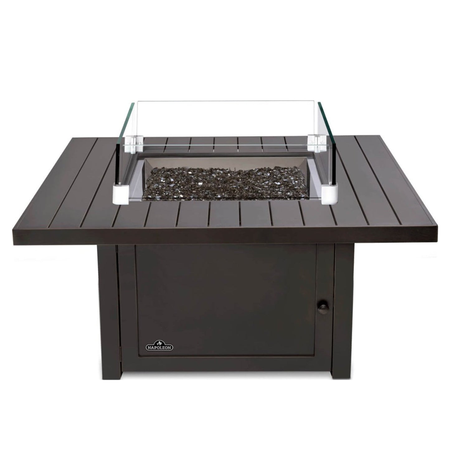 St. Tropez Square Patioflame Table w/ Glass Wind Guard