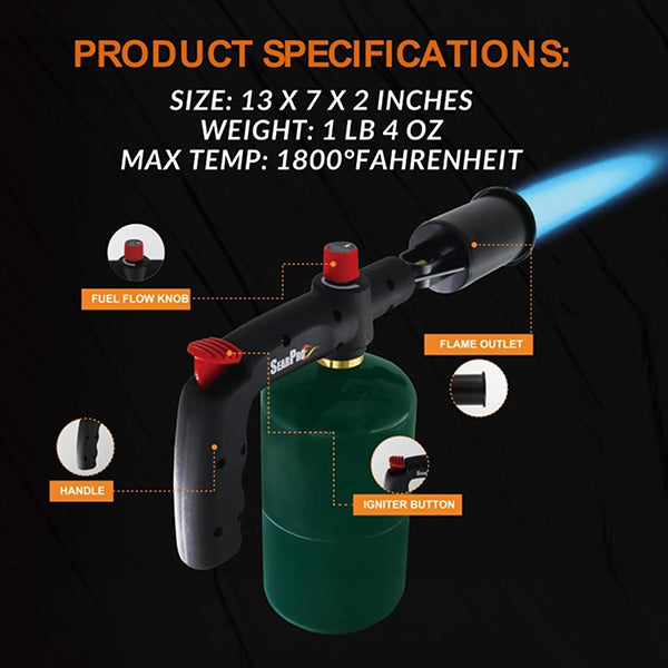 SearPro Multi-Use Torch with Powerful Flame