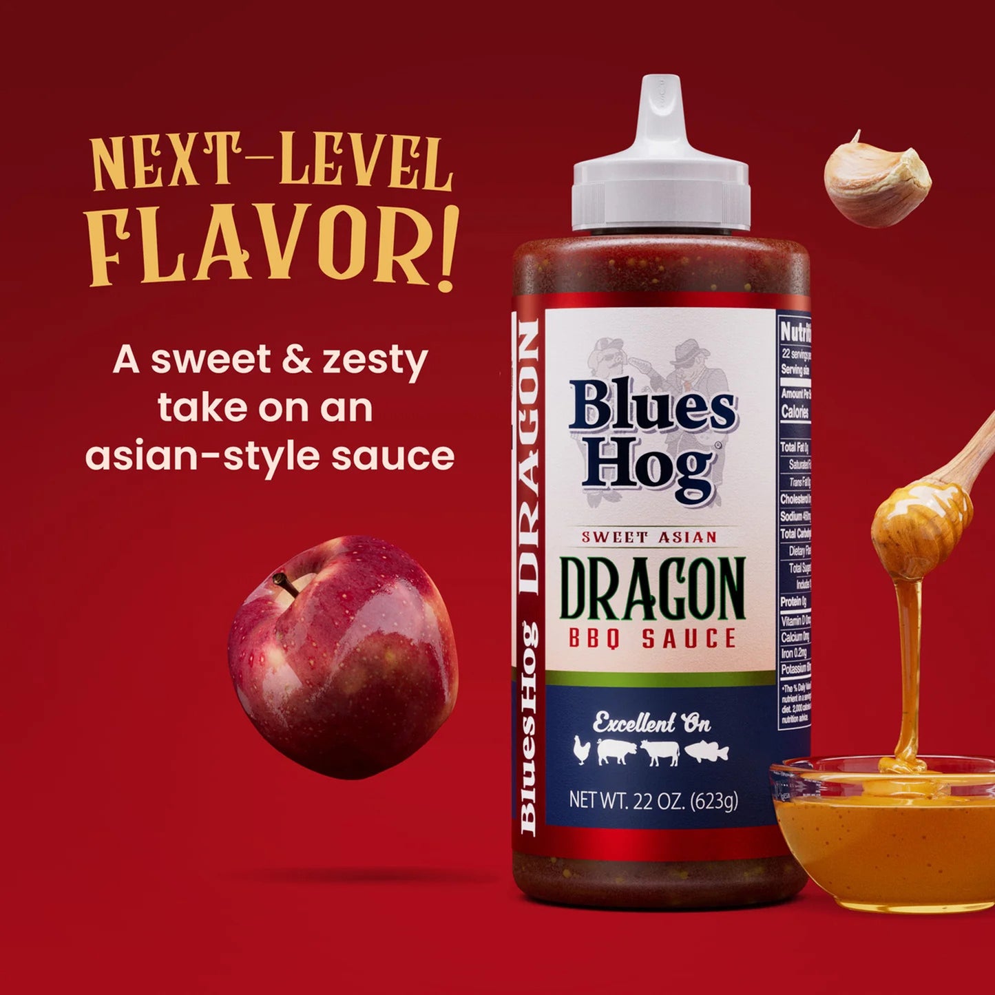 Blues Hog Sweet Dragon Asian BBQ Sauce (22 oz) Squeeze Bottle