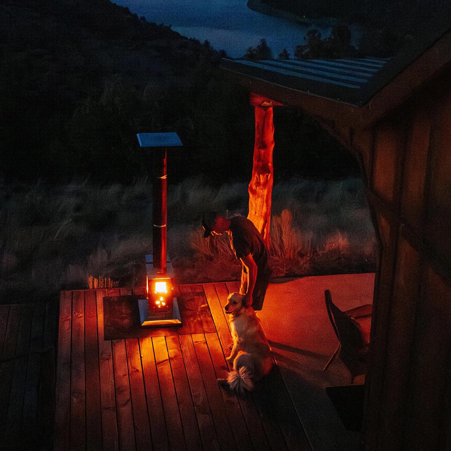 Timber Stoves Lil’ Timber Patio Heater (Stainless) with Elite Safety Cage