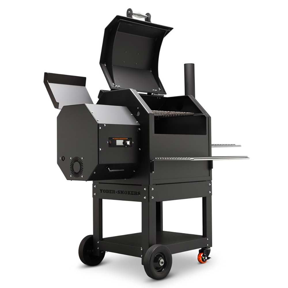 Yoder Smokers YS480s Pellet Grill (Standard Cart) w/ T-Stat Door Kit