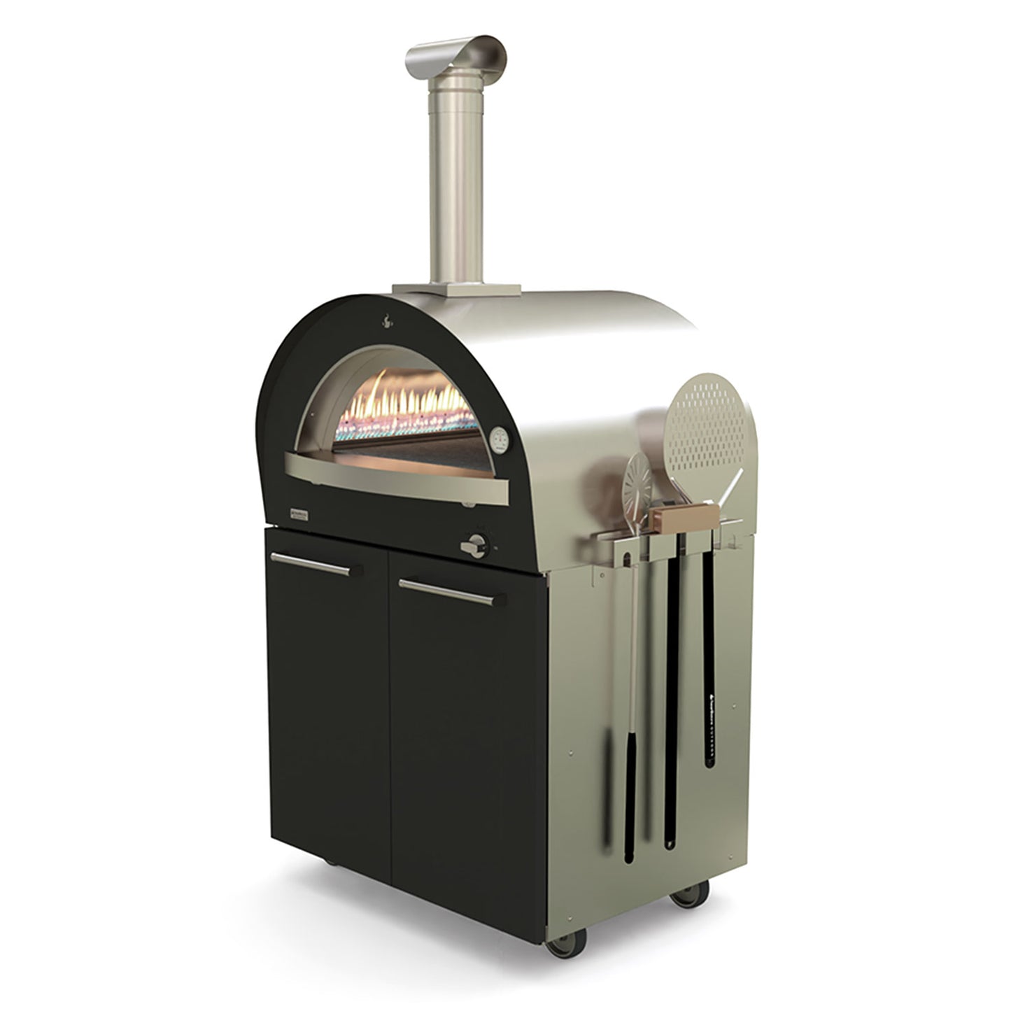 Base for Genio Multi-Fuel Pizza Oven (Stainless/Black)