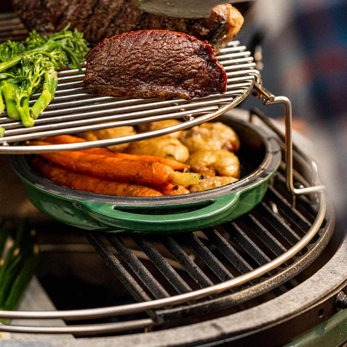 2 Piece Multi-Level Rack (Large Big Green Egg)